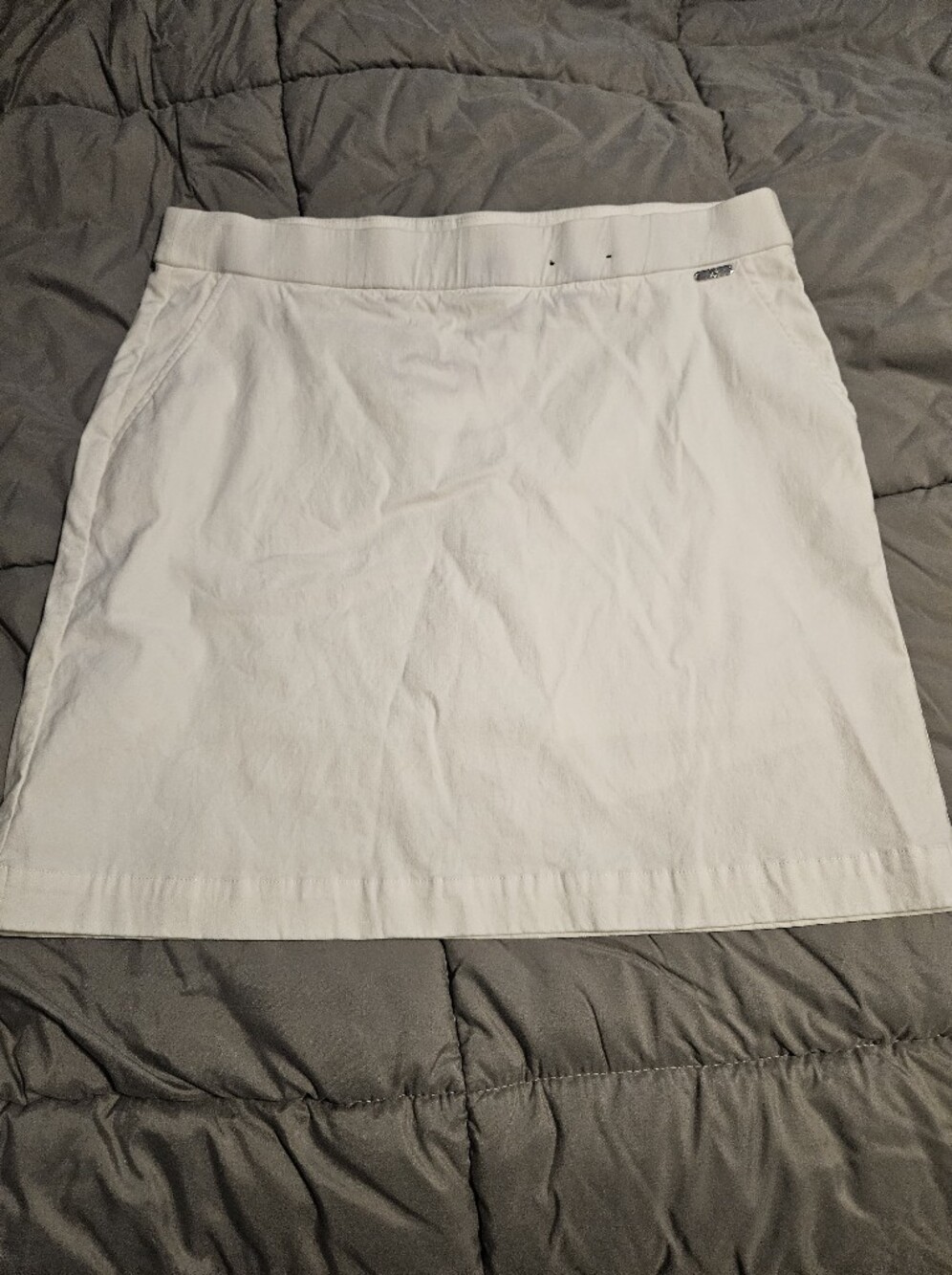 White Women's Skort - Unbranded Classic A-Line